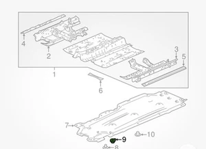 Genuine Honda 2018-2024 Honda - Clip Cover (Lower) 91505-TBA-003 16-21 Civic - Bild 1 von 4