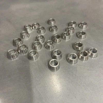 Micro Sprint Tapered Rod End Aluminum Spacers- 7/16" ID x .31" Tall- Lot of 25 - Image 1 of 2