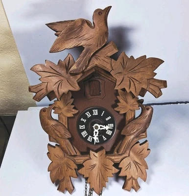 Regula 8 Day Cuckoo Clock Black Forest West Germany Parts Repair UNTESTED NICE - Image 1 of 4