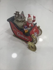 MLB St. Louis Cardinals Danbury Mint 2008 Babbo Natale slitta ornamento LEGGI - Foto 1 di 12