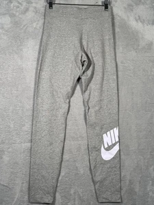 Nike Leggings Womens Small Gray Tight Fit High Waisted Full Length CZ8528-063 - Picture 1 of 9