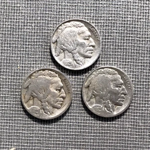 1929 P,D & S Münzzeichen Great Hole Fillers Buffalo Nickel USA Münzen: 5C - Bild 1 von 4