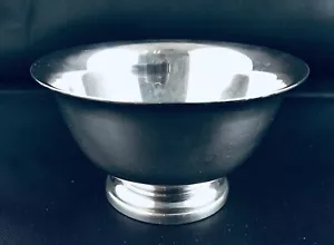 1965 REED & BARTON PAUL REVERE DESIGN SILVER PLATED FOOTED 3.5” BOWL CANDY DISH - Picture 1 of 4