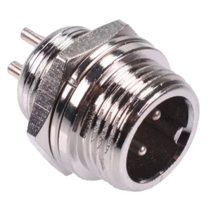 10 x 2 Way M12 Panel Mount Male Circular Socket Connector - Picture 1 of 1