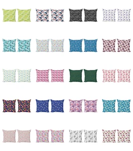 Ambesonne Floral Blossom Cushion Cover Set of 2 for Couch and Bed in 4 Sizes - Picture 1 of 63