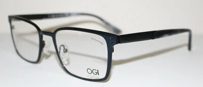 Nuevas monturas ópticas de gafas OGI 4320 1965 AZUL ATLÁNTICO para hombre Italia con estuche Foto 1 de 2