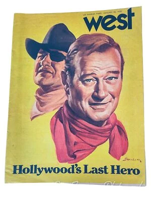 John Wayne LA Times West  Magazine January 1970 True Grit Los Angeles The Duke - Image 1 of 4