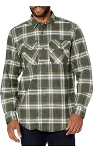 Timberland Pro Men's Woodfort Heavy Weight Flannel Work Shirt Ivy Green PlaidXXL - Picture 1 of 2