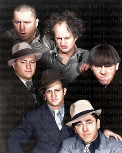The Three Stooges 8x10 RARE COLOR Photo 602 REMASTERED - Picture 1 of 1