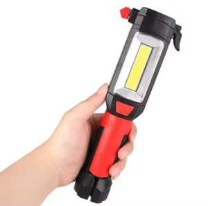 Lampada Torcia Lavoro Calamita Portatile  Ricaricabile  LED Faro Officina Pesca - Foto 1 di 6