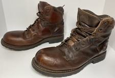 black justin lace up work boots
