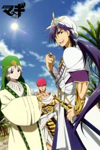postcard promo Magi The Labyrinth of Magic anime Ja'far Sinbad - Picture 1 of 2