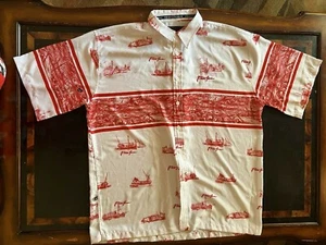 Camicia vintage anni 2000 Phat Farm Jay-Z Big Pimpin hawaiana abbottonata XXL - Foto 1 di 7