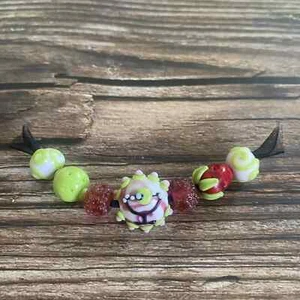 New Artisan Handmade Lampwork Strawberry Margarita Glass Beads - 7 Pieces - Picture 1 of 3