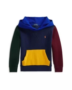 NEW Polo Ralph Lauren Color-Blocked Hooded Sweatshirt Hoodie Size 5 YRS - Picture 1 of 8