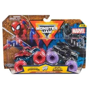 Monster Jam Marvel Series 2 Spider-man Vs. Black Panther Die-Cast 1:64 Scale - Picture 1 of 2