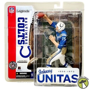 NFL Legends Johnny Unitas Baltimore Colts Action Figure 2005 McFarlane Toys NRFP - Picture 1 of 8