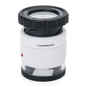 Scale Loupe 30X Adjustable Magnification Magnifier Metal Cylinder Type O5G8 - Picture 1 of 9
