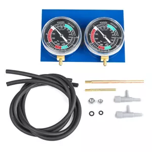 2X Motorcycle Carb Carburettor Fuel Vacuum Gauge Balancer 2 Cylinder Tool Set US - Picture 1 of 11