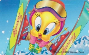 RARE TC JAPON - BD COMICS WARNER BROS - TITI SKI  - TWEETY BIRD JAPAN phonecard - Imagen 1 de 1