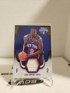 2015-16 Totally Certified Materials Blue 47/99 Larry Johnson #TCM-LJ KNICKS HOF