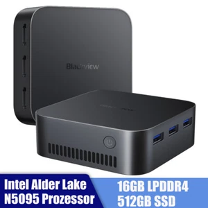 Blackview MP80 Mini PC 16GB DDR4 512GB SSD Intel N5095 Mini Computer Windows 11 - Bild 1 von 17