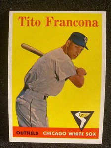 1958 TOPPS BASEBALL #316 - TITO FRANCONA - CHICAGO WHITE SOX - EXC NMT