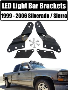 Soportes de montaje de barra de luz LED 52" barra de luz curva para 99-06 Silverado/Sierra - Imagen 1 de 9