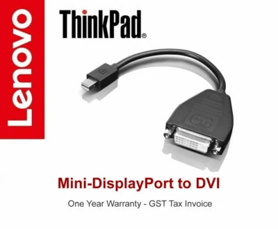 New Genuine Lenovo Mini-DisplayPort to DVI (SL) Adapter Cable P/N: 0B47090 - Image 1 of 4
