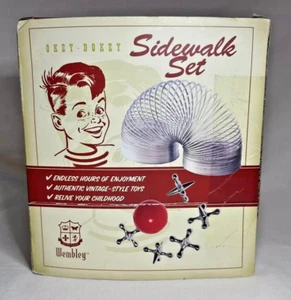 SLINKY & JACKS Okey-Dokey Sidewalk Set Wembley Toys Children Game - Picture 1 of 6