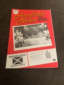 Stirling Albion V Queens Park 1985 Football Programme - Picture 1 of 3
