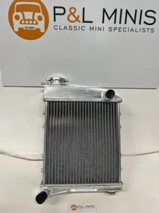 CLASSIC MINI RADIATOR ALUMINIUM - ANY SIDE FITTING TYPE WITH HOLE FOR SENSOR - Picture 1 of 7