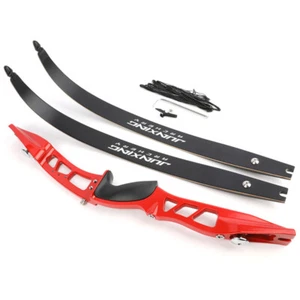 ILF 66" Recurve Bow 23" Riser Archery 20-40lbs Bamboo Limbs Bow Hunting Shooting - Picture 1 of 16