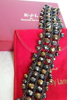 Kenneth Jay Lane гематит граненые бусины браслет 7» - Изображение 1 из 4