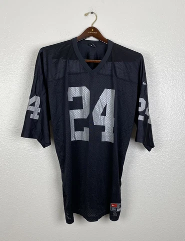 Vintage Oakland Raiders Jersey Mens Charles Woodson #24 Nike Team Size 2XL Cover