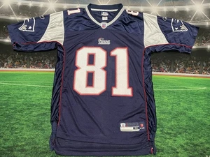 New England Patriots Randy Moss #81 Reebok Jersey Sz Medium Preowned - Picture 1 of 12