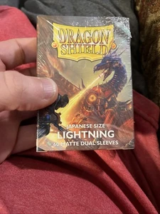 Japanese Matte Dual Lightning 60 ct Dragon Shield Sleeves YuGiOh New - Picture 1 of 4