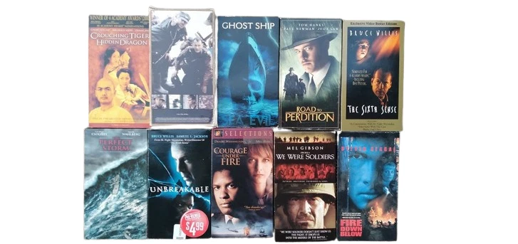 VHS Action / Thriller Lot 10: Saving Private Ryan / The Sixth Sense /Unbreakable - Image 1 of 1
