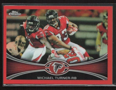 Michael Turner 2012 Topps Chrome #130 Orange Refractors Atlanta Falcons - Image 1 of 2