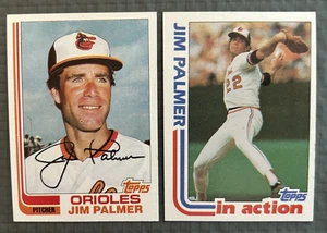 Jim Palmer Vintage Topps 1982 2 Card Lot, Baltimore Orioles - Bild 1 von 6