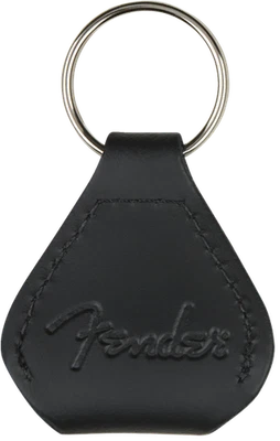 Llavero con soporte de selección de cuero genuino Fender, negro, 910-6001-606 Foto 1 de 3
