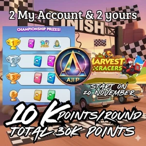 Harvest Racers Tycoon Racers⚡ 2 Slots 10k point/Race ( 3 Race 30K point) - Picture 1 of 1