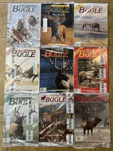 Lot of 9 Bugle Magazine Rocky Mountain Elk Foundation 1990-1995 NEW/Like New Lot - Picture 1 of 8