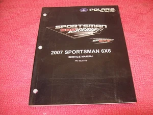 2007 POLARIS SPORTSMAN 6X6 SERVICE MANUAL 9920778 with NEW DISC! Free ship! - Picture 1 of 4
