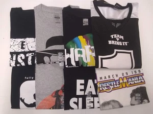 Lot of 8 Men Size XL WWE Authentic T-shirts | Cena Orton Undertaker The Rock... - Picture 1 of 9