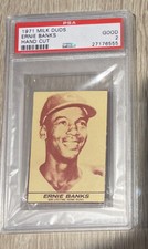 1971 Milk Duds Ernie Banks PSA 2 HOF Chicago Cubs
