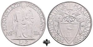VATICANO 2 lire 1946 FDC R3 RARISSIMO Papa Pio XII - Foto 1 di 4