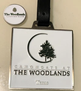 The Woodlands Country Club Golf Bag Tag and Marker. Canongate... Texas - Picture 1 of 3