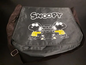 Vintage Snoopy Joe Cool Messenger Bag Shoulder Black - Picture 1 of 8