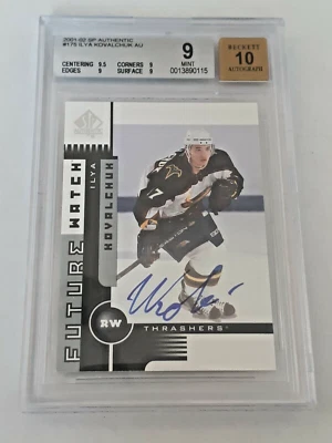 Reloj Ilya Kovalchuk Future 2001-02 SP auténtico automático #175 BGS 9/10 automático Foto 1 de 2